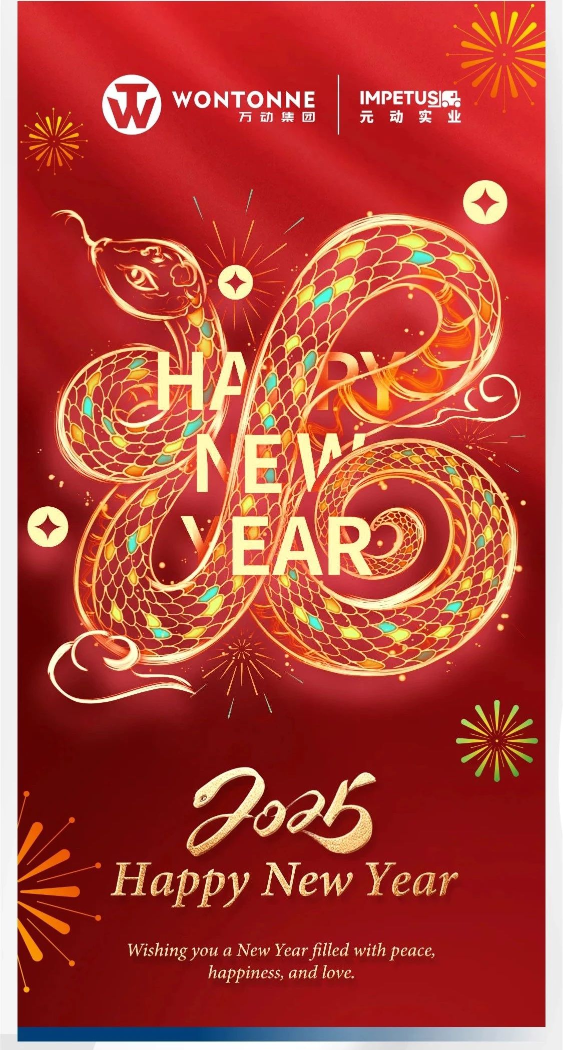Bonne année à tous nos amis à l'étranger
