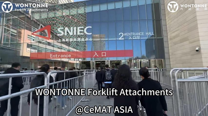 Les accessoires pour chariots élévateurs Wontonne font une apparition remarquée au Salon de la Logistique Asie 2025.